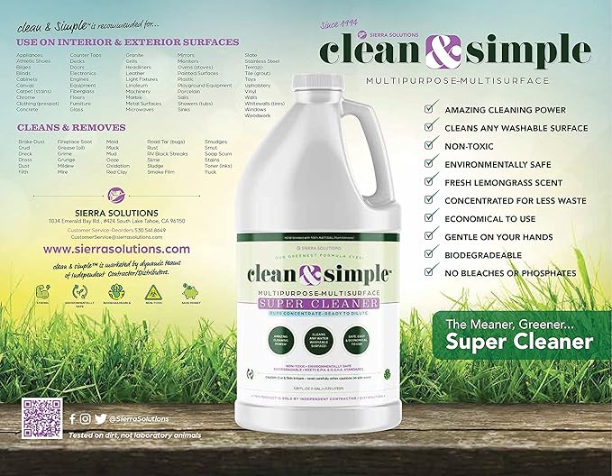 All-Purpose | Household Cleaner | clean & simple™ SUPER CLEANER concentrate