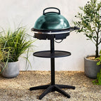 GreenPan 2-in-1 Portable Indoor/Outdoor Electric Grill & Griddle, Forest Green
