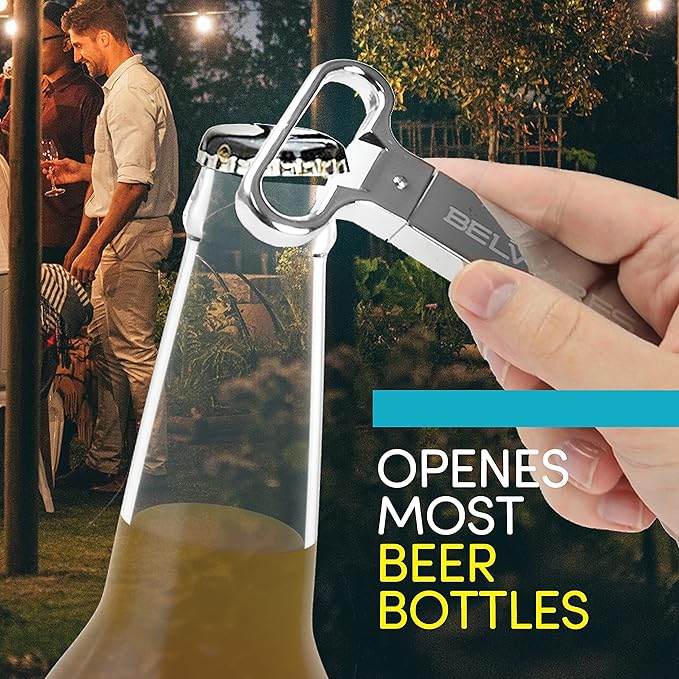 Ah So Wine Opener - Stainless Steel Bottle Opener, Effortless Cork Removal with Two-Pronged Precision, Vintage Cork Remover That Won’t Crumble - Beer Opener, Great Gift Idea
