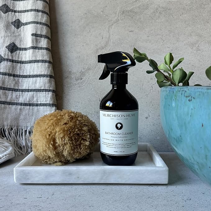 Murchison-Hume Powerful, Plant-based, Multi-Surface Bathroom Cleaner Spray for Basins, Tubs, Tiles, and Toilets. Eliminates Odor, 17oz, Australian White Grapefruit Scent 2 Pack