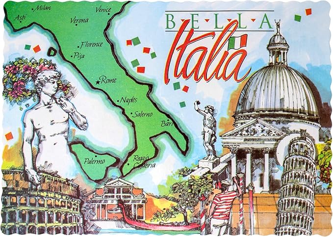 Paterson Paper Placemats Paper Italian (10x14, 1000/Case)