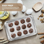 24 Pack 16 x 11 inch Aluminum Disposable Cookie Sheets for Baking and Roasting Disposable Aluminum Foil Grilling Pans for Brownie Tins,Cooking Thin, Cakes
