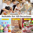 Homikit 2 Pack Muffin Pan, Stainless Steel Cupcake Baking Tin with 6 Cups Regular Size, 11.4 x 7 Inches Metal Egg Bites Tray for Toaster Oven, Rust Free & Non Toxic, Easy Release & Dishwasher Safe