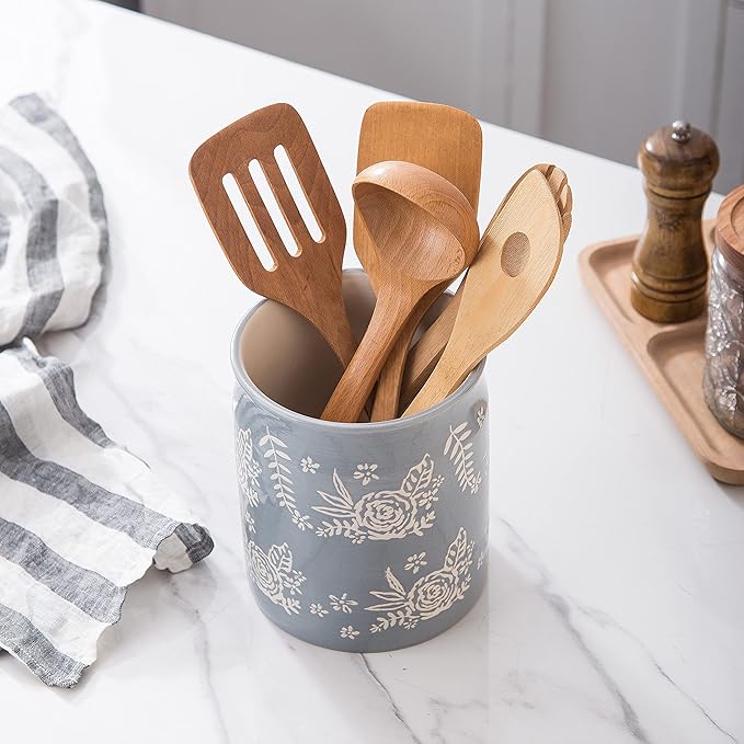 Wisenvoy Utensil Holder Kitchen Utensil Holder Utensil Holders for Kitchen Counter Utensil Caddy Utensil Crock