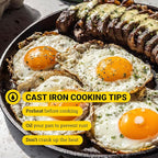 Lodge Round Seasoned Cast Iron Griddle - Round-Shaped, Pre-Seasoned Iron Griddle Pan - Non-Toxic, PFAS-Free Cookware - Compatible with Stovetop, Oven, Grill, or Campfire - 10.5 Inches