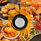PUKOMC Electric Deep Fryer, 1.5 Liters/1.6 Qt. Oil Capacity, Small Deep Fryer with Basket for Home Use, Cool Touch Sides Easy to Clean, Nonstick Basket