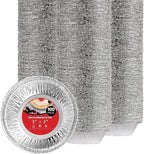 Stock Your Home 100 Count Aluminum Mini Pie Pans - 3 Inch Disposable Recyclable Foil Pie Tins for Bakeries, Cafes, Restaurants