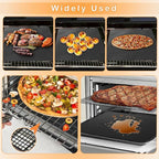 6Pcs Reusable Air Fryer Liners for Ninja, 12 × 12in Non-Stick Liners for Bottom of Toaster Oven, 3 × Liners + 3 × Mesh Sheets, Pre-Cut Square Baking/Microwave/Grill Mat for SP101/SP201/SP301/SP351