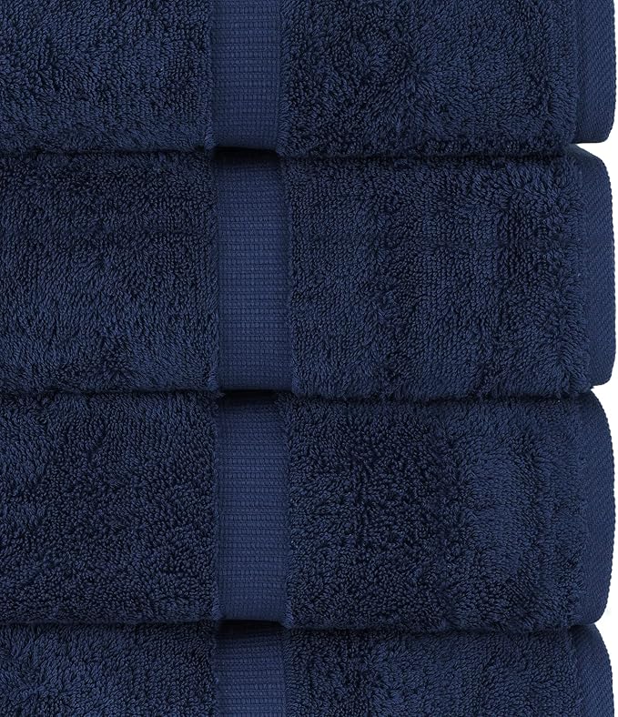 Chakir Turkish Linens Luxury Spa and Hotel Quality Premium Turkish Cotton 6-Piece Towel Set (2 x Bath Towels, 2 x Hand Towels, 2 x Washcloths)