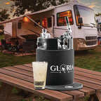 Gloria 7L (1.8 Gal) Mini Keg, Pressurized Keg for Drinks, with Tap System, Co2 Regulated, Stainless Steel