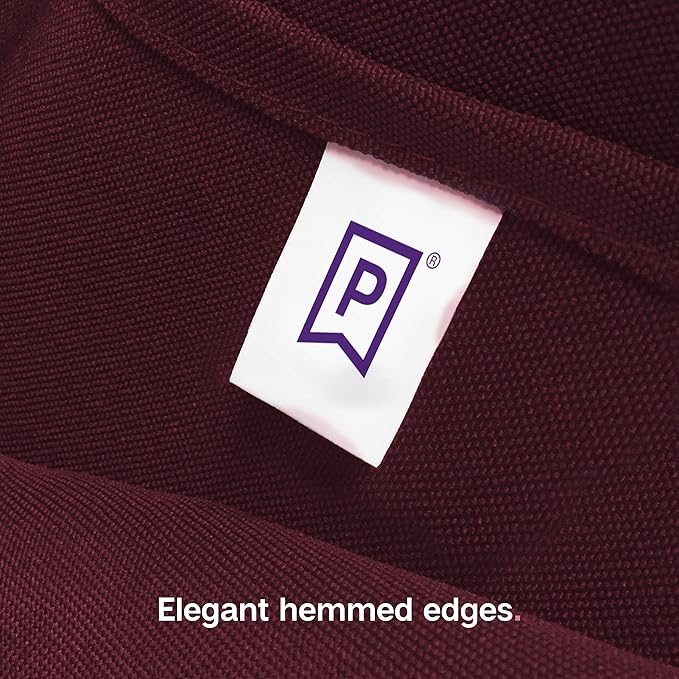 Gee Di Moda Rectangle Tablecloth - 60 x 126 Inch Burgundy Table Cloth for 8 Foot Rectangle Tables - Heavy Duty Washable Fabric - for Holiday Party, Dinner, Weddings, Baby Shower & Events