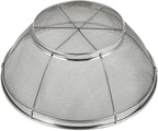 Juvale Stainless Steel Fine Mesh Strainer - Durable Rust-Resistant Mesh Colander - Ergonomic Handle Rice Colander - Ultra-Fine Flour Sifter - Dishwasher Safe with Stable Design - 11 in x 4 in, Silver