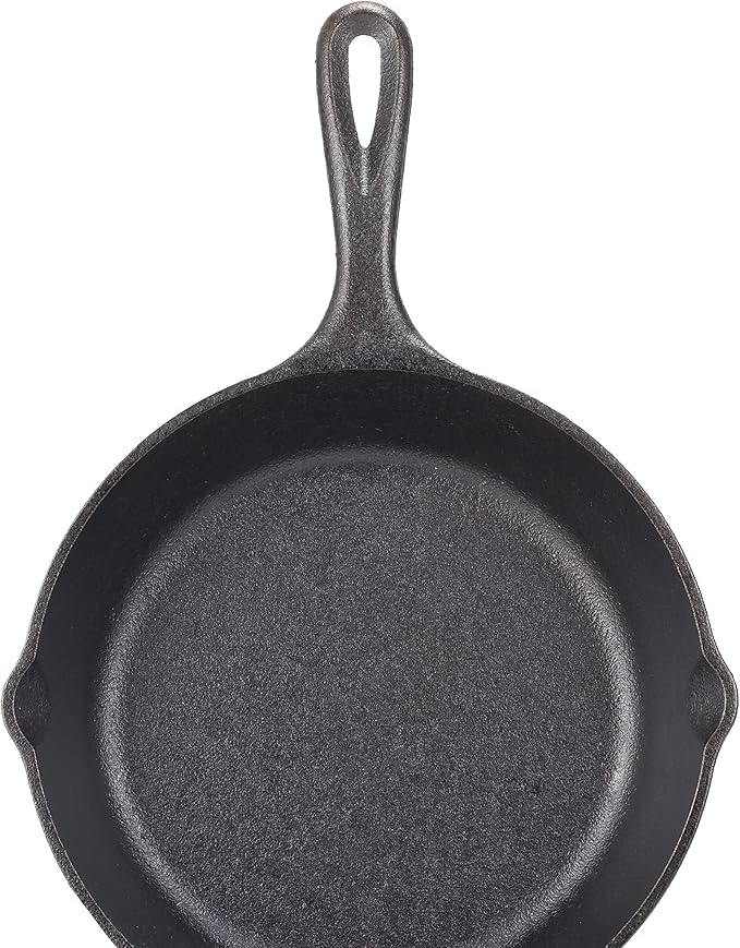 Lodge Seasoned Cast Iron Skillet - PFAS-Free, Non-Toxic Cookware - Use with an Oven, Stove, Grill, or Campfire - Naturally Non-Stick & Oven Safe - 12 Inches
