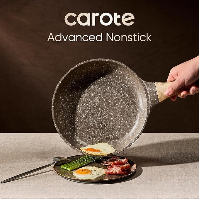 CAROTE 26PCS Pots and Pans Set Non Stick, Cookware Set Pots and Pans Induction Cook Ware, Nonstick Kitchen Cooking, PFOA Free