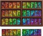 Ziliny Rose Holographic Chocolate Bar Mold Silicone, Rainbow Light Effect Chocolate Bar Deep Thick Molds for DIY Candy Dessert Baking, Candy, Wax Melts, Cake Decoration (Rectangle)