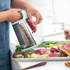 Spring Chef Swivel Peeler & Professional XL Box Grater Bundle - Mint