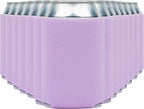 Blank Beer Can Coolers Sleeves (14-Pack) Soft Insulated Beer Can Cooler Sleeves - HTV Friendly Plain Can Sleeves for Soda, Beer Cans & Bottles - Blanks for Vinyl Projects & Wedding Favors (Lavender)