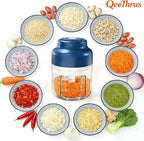 Mini Electric Food, Vegetable, Onion, Garlic, Nut Chopper, Processor & Cutter with Container