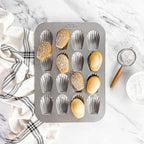 USA Pan Bakeware Nonstick Madeleine Pan, 16 Well