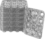 PLASTICPRO Aluminum Foil Muffin Pans Reusable and Disposable, Holds 12 Mini Cupcakes/Muffin foil Pan Pack of 50
