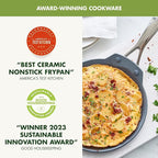 GreenPan Valencia Pro Ceramic Nonstick 9.5" Crepe Pan, Hard Anodized PFAS-Free, Induction Ready, Compatible on All Cooktops, Dishwasher Safe, Oven Safe to 600F, Gray