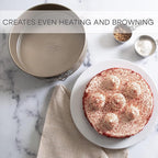 Kitchen Details Pro Series 9.5 Inch Round Spring Form Pan | Dimensions: 9.5” x 2.7 | Nonstick | Even Heating and Browning | Easy Release | Easy to Clean | Durable | Bakeware | Kitchen