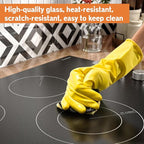 Karinear 36" Electric Cooktop 5 Burners, Knob Control Electric Stove Top, 9 Power Levels, Residual Heat Indicator, 8400W, 40A, 240V Hardwire(Sliver)