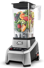 JAWZ High Performance Blender, 64 Oz Professional Grade Countertop Blender, Juicer, Smoothie or Nut Butter Maker, Precision Smart Touch Variable Speed, Stainless Steel Blades, Silver