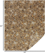 CARSTENS, INC. Travel Blanket, Premium Compact 2-in-1 Airplane Blanket/Pillow, Leopard Print
