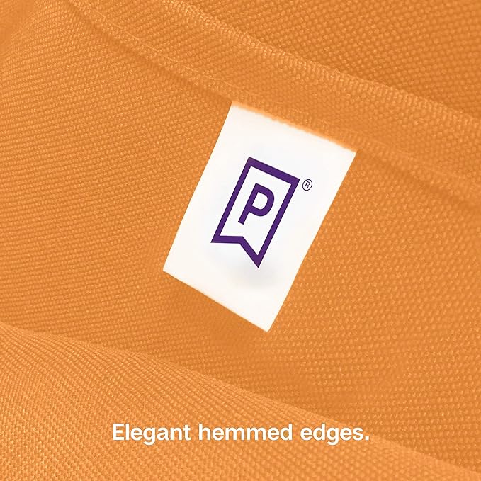 Gee Di Moda Rectangle Tablecloth - 60 x 126 Inch Orange Table Cloth for 8 Foot Rectangle Tables - Heavy Duty Washable Fabric - for Holiday Party, Dinner, Weddings, Baby Shower & Events