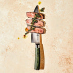 HexClad Chef's Knife, 8-Inch Japanese Damascus Stainless Steel Blade, Pakkawood Handle