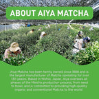 Aiya Authentic Japanese Origin Culinary Grade Matcha Green Tea Powder, 100g Bag (3.53 oz.)