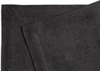 Solino Home Linen Black Placemats Set of 4 - 100% Pure Linen Placemats 14 x 19 Inch for Winter, Holiday, New Year - Fete