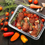 NYHI 30 Pcs Aluminum Pans 9x13 Disposable Baking Tin Foil Pan with Lids for Cooking Baking Takeout Containers for Leftovers Heavy Duty Foil Pans Freezer Container Catering Supplies