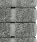 Chakir Turkish Linens | Hotel & Spa Quality 100% Cotton Luxury Turkish Towels | Soft & Absorbent (30x60 Inches Extra Large Bath Towels, Set of 4 - Gray)
