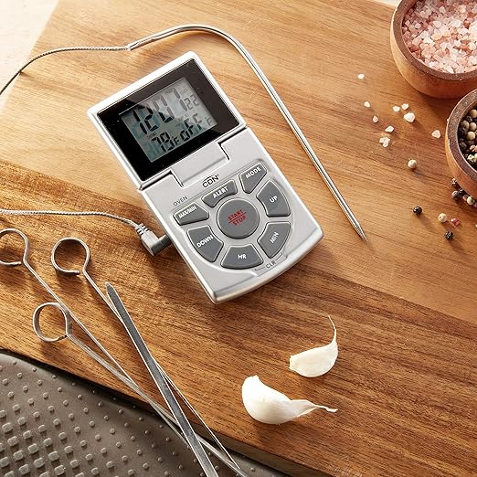 CDN DTTC-S Combo Probe Thermometer, Timer & Clock - Silver