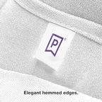Gee Di Moda Rectangle Tablecloth - 60 x 84 Inch White Table Cloth for 5 Foot Rectangle Tables - Heavy Duty Washable Fabric - for Holiday Party, Dinner, Weddings, Baby Shower & Events