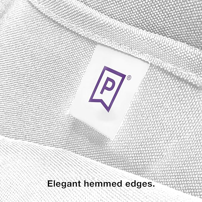 Gee Di Moda Rectangle Tablecloth - 70 x 120 Inch White Table Cloth for 6 or 8 Foot Rectangle Tables - Heavy Duty Washable Fabric - for Holiday Party, Dinner, Weddings, Baby Shower & Events