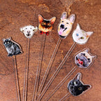 Custom Photo Face Stir Sticks Pack 5-500pcs, Personalized Acrylic Drink Stirrers with Your Photo, Dog, Cat, Logo or Face, Custom Cocktail Swizzle Sticks for Birthday & Graduation Decor