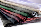 Solino Home Navy Blue Linen Napkins Set of 6-100% Pure Linen Dinner Napkins 20 x 20 Inch for Holiday, Winter, New Year - Fete