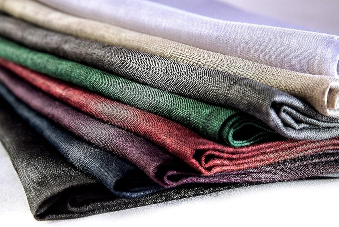 Solino Home White Linen Napkins Set of 4-100% Pure Linen Cloth Washable Dinner Napkins 20 x 20 Inch for Winter, Valentines, Holiday, New Year - Fete