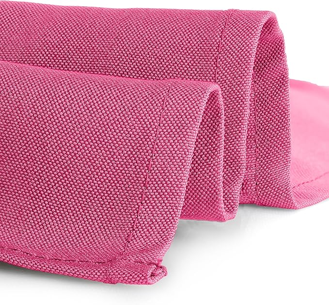 Gee Di Moda Rectangle Tablecloth - 60 x 84 Inch Fuchsia Table Cloth for 5 Foot Rectangle Tables - Heavy Duty Washable Fabric - for Holiday Party, Dinner, Weddings, Baby Shower & Events