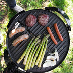 George Foreman Indoor/Outdoor Electric Patio Grill, Apartment Approved, 15-Serving, Removable Stand, Black