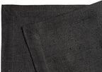 Solino Home Linen Black Placemats Set of 6 - 100% Pure Linen Placemats 14 x 19 Inch for Winter, Holiday, New Year - Fete