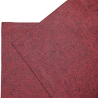 Solino Home Linen Placemats Set of 4 - Red Garnet Placemats 14 x 19 Inch - 100% Pure Linen Table Mats for Valentines, Holiday, Winter, New Year - Athena